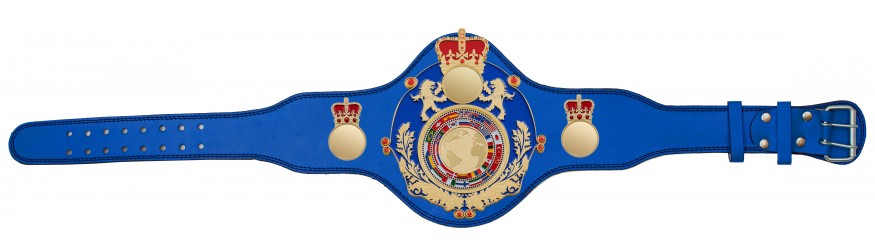 QUEENSBURY PLT LEATHER WORLD FLAGS CHAMPIONSHIP BELT - PLTQUEEN/BLUE/G/FLAGG - AVAILABLE IN 4 COLOURS
